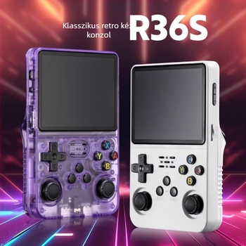 Hordozható játékkonzol nosztalgikus retro GBA arcade klasszikus, nyílt forráskódú rendszer, dupla joystick, 128 GB memória