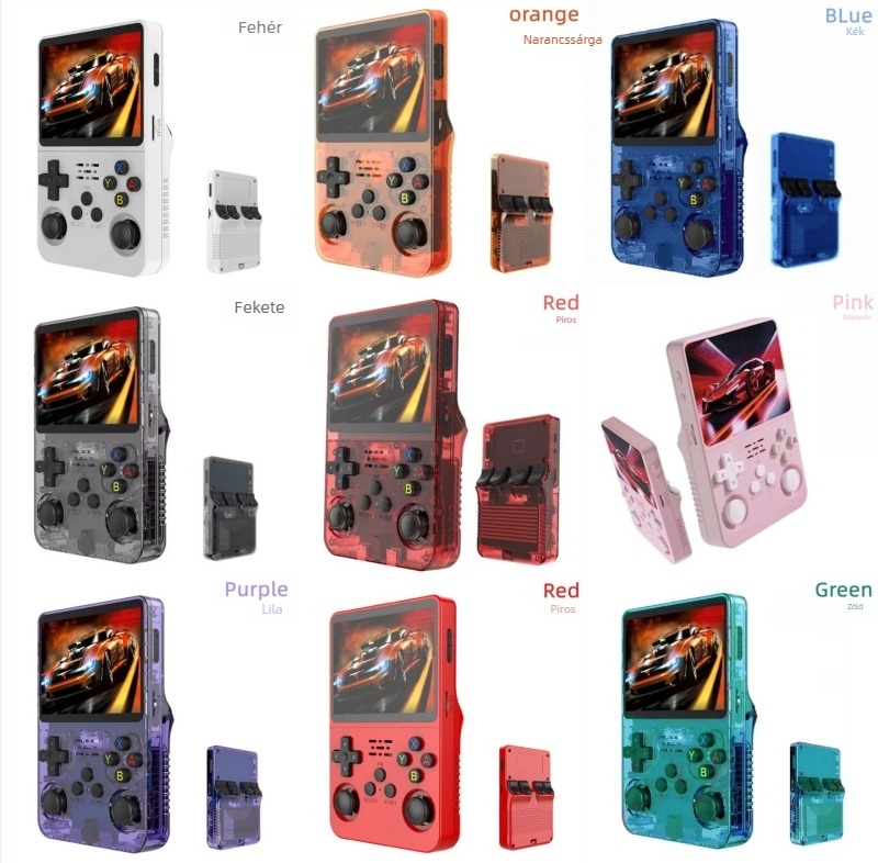 Hordozható játékkonzol nosztalgikus retro GBA arcade klasszikus, nyílt forráskódú rendszer, dupla joystick, 128 GB memória