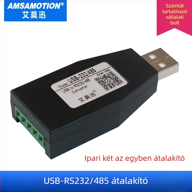 AMSAMOTION Amoxun ipari USB-232/485 konverter RS232/RS485