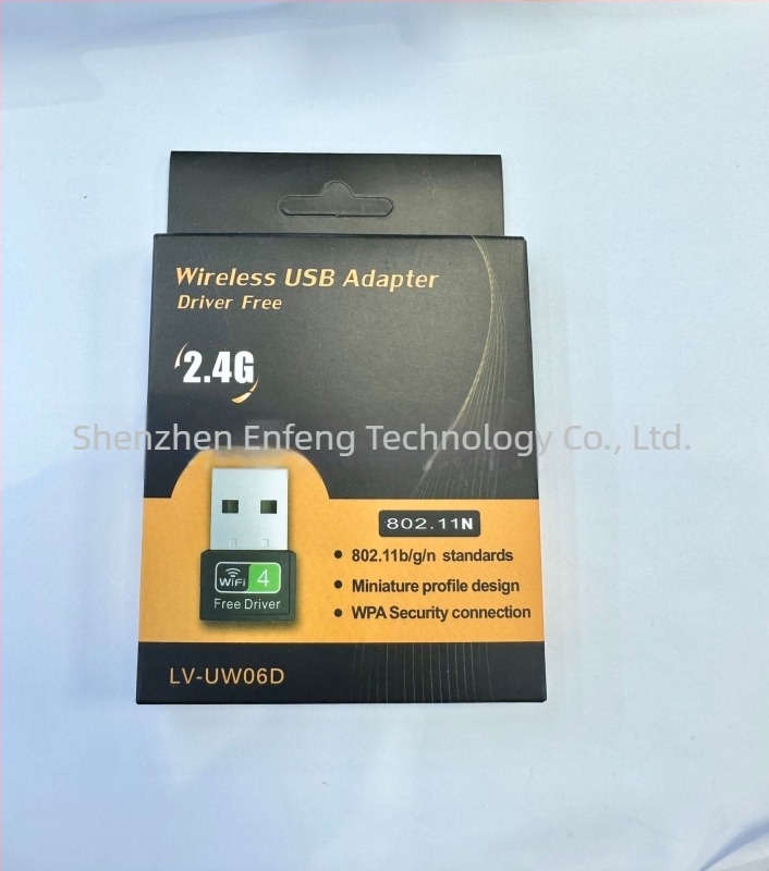 EF-LV-UW06 USB vezeték nélküli hálózati kártya - drivert nem igényel, 2.4 GHz, 150 Mbps, IEEE 802.11b/g/n