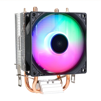 EVESKY Frost 100 CPU hűtő kettős hőcsővel, réz, olajcsapágy, 1800 RPM, zaj 18 dBA