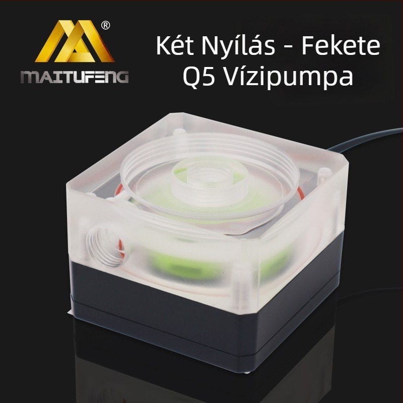 CPU hűtő radiátor MTB-Q5 vízpumpával, akrilból, házhoz illeszkedik