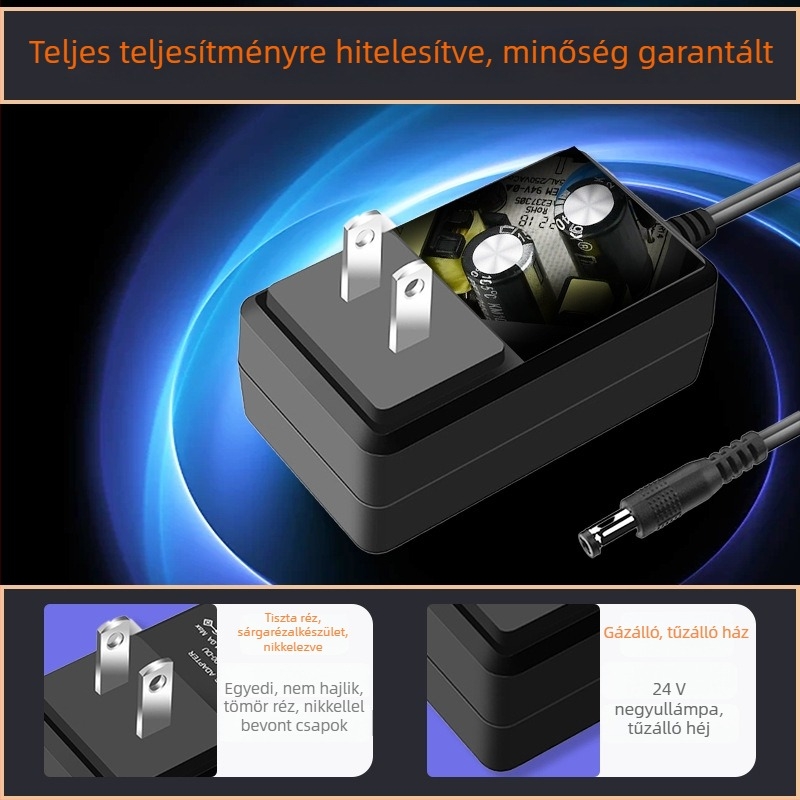 12V 1A tápegység routerhez és felügyeleti kamerához — 3C tanúsítvány, kínai szabvány, modell GQ13-120100-CC