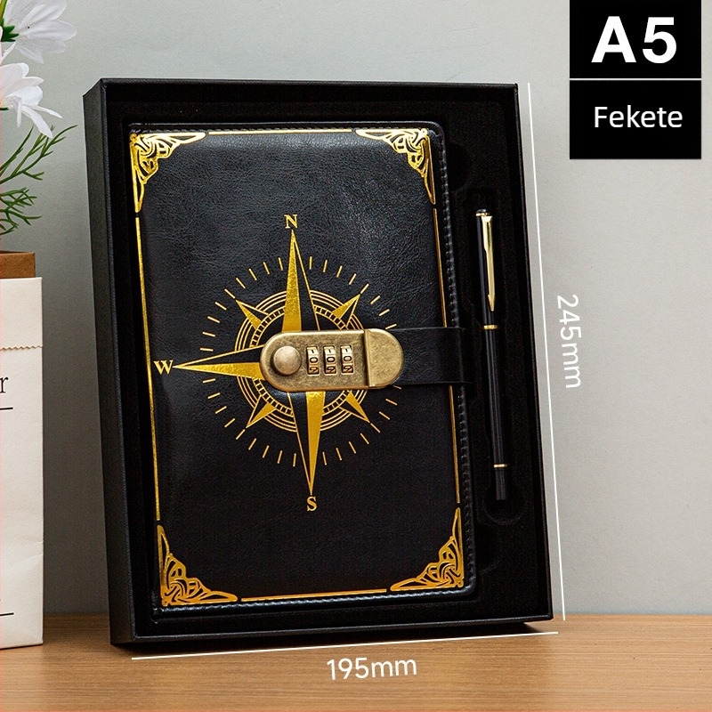 Youtai notesz műbőr borítóval, vonalas kötés, Dowling papír 80G