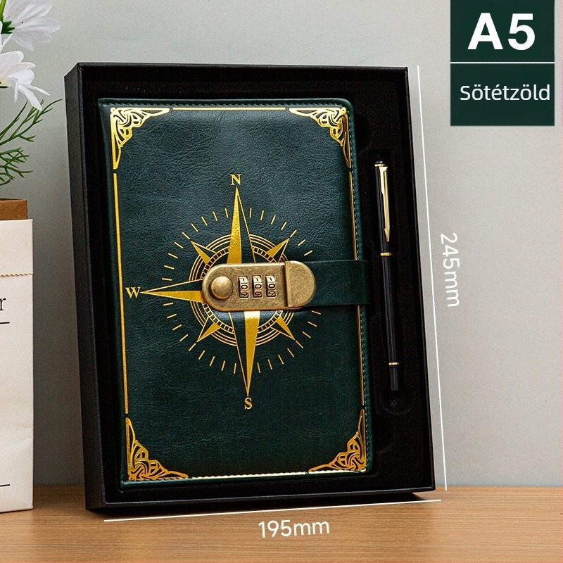 Youtai notesz műbőr borítóval, vonalas kötés, Dowling papír 80G