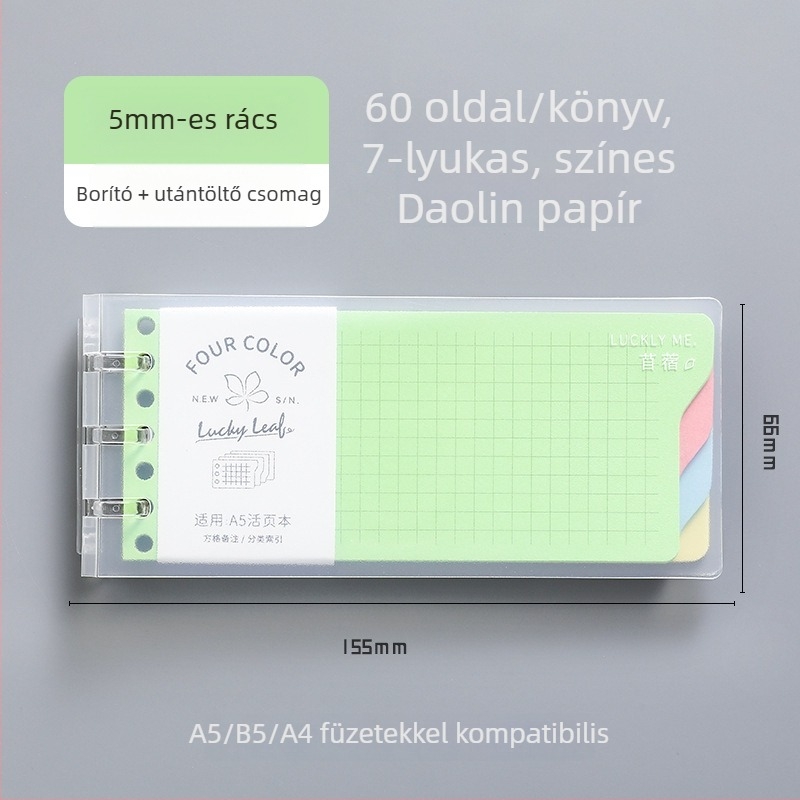 Dowling Loose-Leaf Refill Core, 9- és 7 lyukakkal kompatibilis, 60 oldal, Dowling Paper