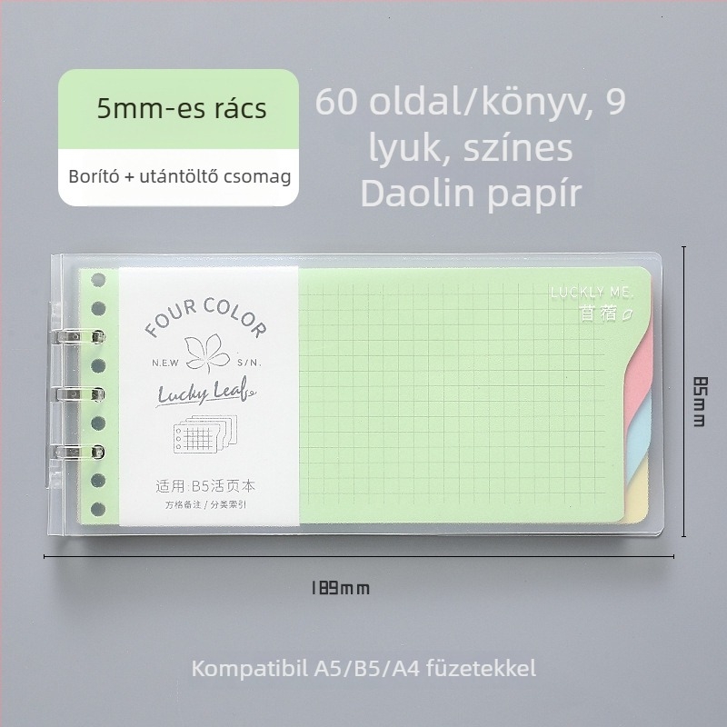 Dowling Loose-Leaf Refill Core, 9- és 7 lyukakkal kompatibilis, 60 oldal, Dowling Paper