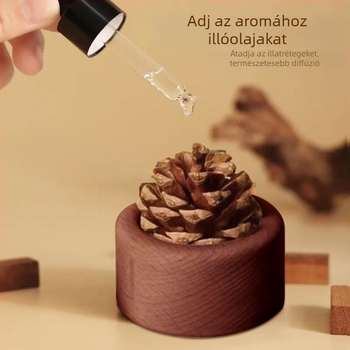 Fenyőfa diffúzor, tűz nélküli aromaterápia, asztali és autós használatra