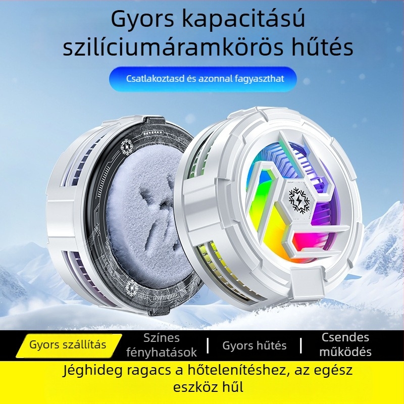 Tl23 mobilhűtő játékokhoz – mágneses rögzítés, 10W, 93 g, Type-C, ABS+ alumíniumötvözet
