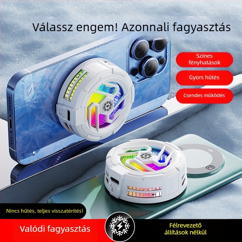 Tl23 mobilhűtő játékokhoz – mágneses rögzítés, 10W, 93 g, Type-C, ABS+ alumíniumötvözet