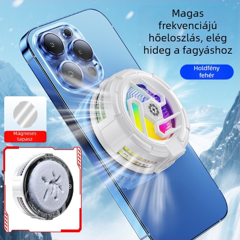 Tl23 mobilhűtő játékokhoz – mágneses rögzítés, 10W, 93 g, Type-C, ABS+ alumíniumötvözet