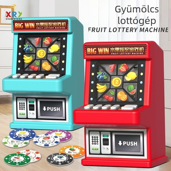 Új gyümölcs sorsoló játék gyerekeknek, nosztalgikus retro mini forgó játék