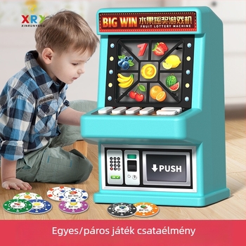 Új gyümölcs sorsoló játék gyerekeknek, nosztalgikus retro mini forgó játék