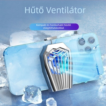 Vezeték nélküli hátlapi telefonhűtő ventilátor beépített újratölthető akkumulátorral