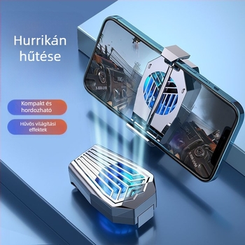 Vezeték nélküli hátlapi telefonhűtő ventilátor beépített újratölthető akkumulátorral