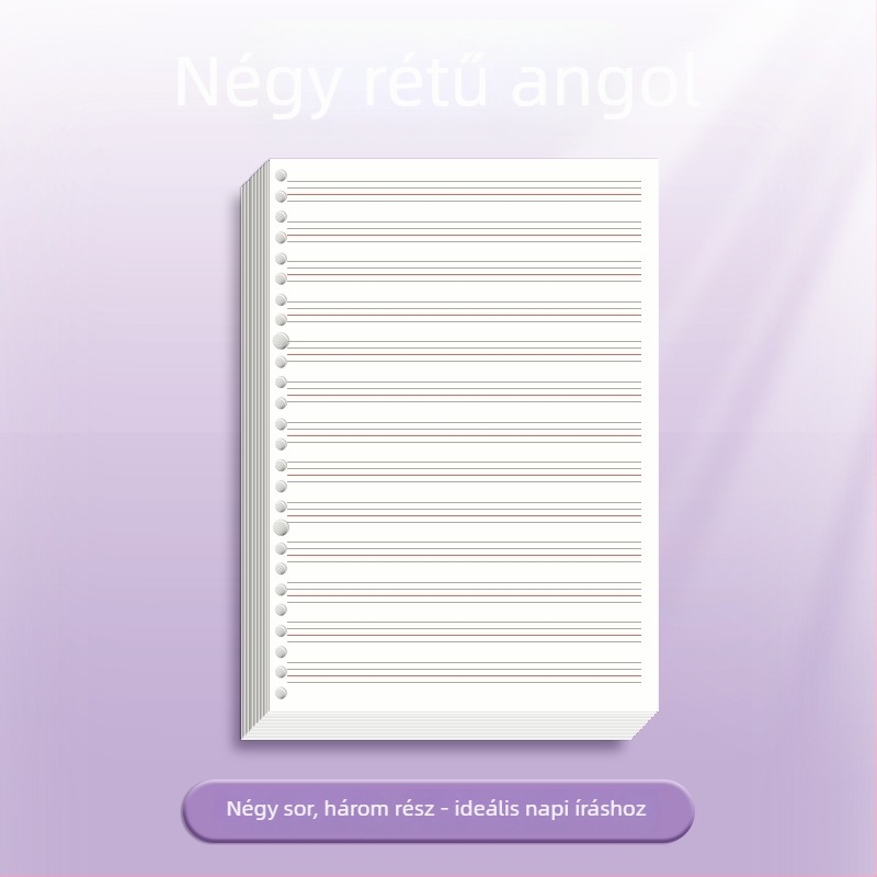 Jegyzetfüzet gyűrűs kötésű, PP borító, dupla offset papír, 70 g/m², 100–200 oldal