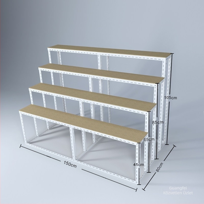 Háromszintes rozsdamentes acél aranytojás-állvány lottó bemutatóhoz – Japán–Koreai stílus – ajándékdobozos csomagolás