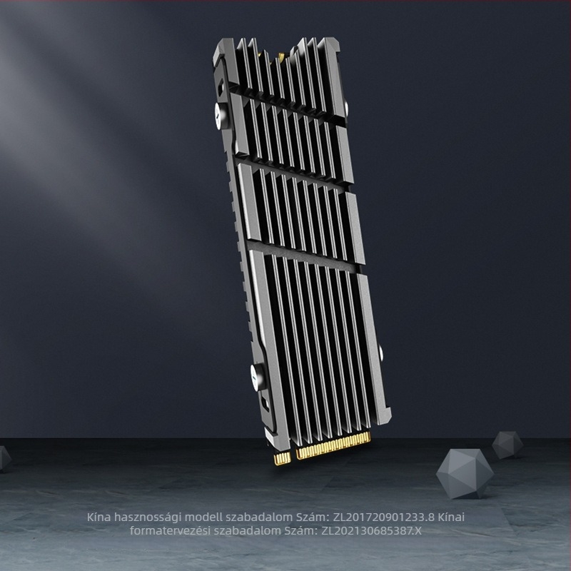 JEYI Cold Warship II NVMe M.2 többcsatornás hűtő, magnézium- és alumínium ötvözet, csendes működés, 5 éves élettartam