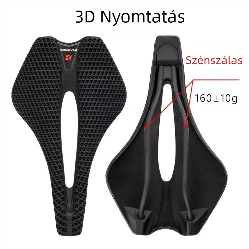 KOCEVLO KP02 kerékpárnyereg – karbon szálas, 3D-nyomtatott, ultra-könnyű, univerzális