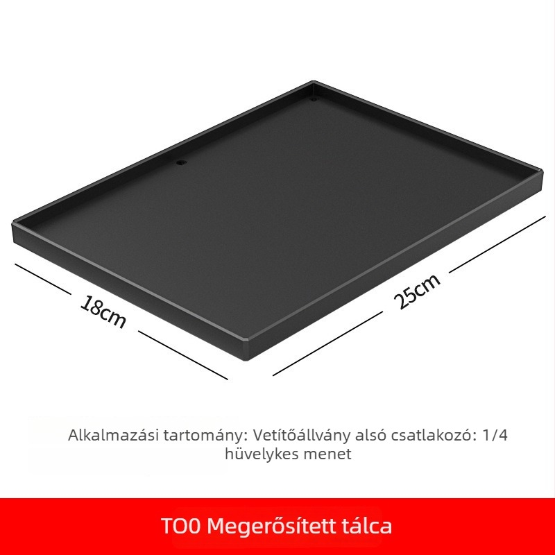 Fém projektorállvány univerzális tálcával, padlón álló teleszkópos háromlábú állvány adapterrel és projektor kiegészítő tárolóval