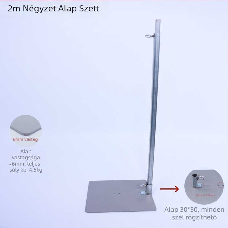 Esküvői lufi háttérállvány, állítható háttérpanel, négyszögletes alap és teleszkópos oszlop