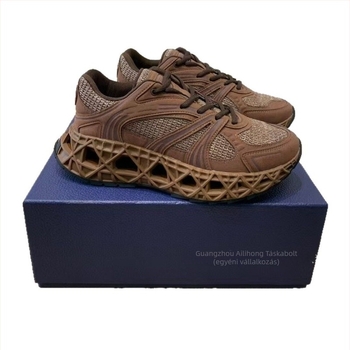 Férfi dad sneaker sportcipő a B35 Capsule Series kollekcióból, vastag talppal, középmagas felsőrész (bőr + textil), gumitalp, belső gyapjú