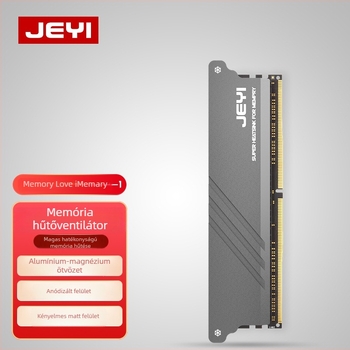 RAM hűtő DDR3/DDR4/DDR5 — alumínium, halk hűtés, méret 14.5 mm