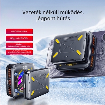 Vezeték nélküli telefonhűtő, modell K18, 150 g, 5V3A, anyag ABS + alumínium ötvözet + kerámia, interfész Type-C