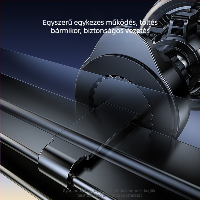 X132 autótelefon-tartó hűtéssel és vezeték nélküli gyorstöltéssel, 23W, ABS + alumíniumötvözet, USB-C, súly 120 g
