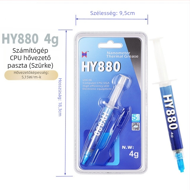 Huaneng HY880 CPU hűtő, CPU-kompatibilis, súly 1