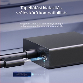 DVI–VGA konverter kábel, 24+5-pins, ABS négyzet alakú külső, AD013, 1080p