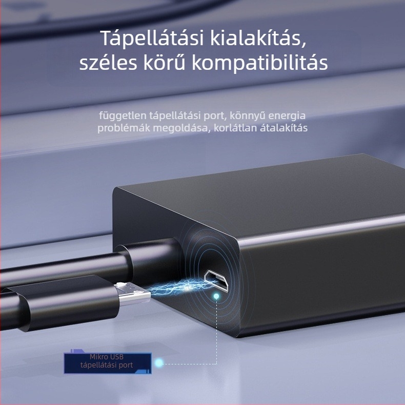 DVI–VGA konverter kábel, 24+5-pins, ABS négyzet alakú külső, AD013, 1080p