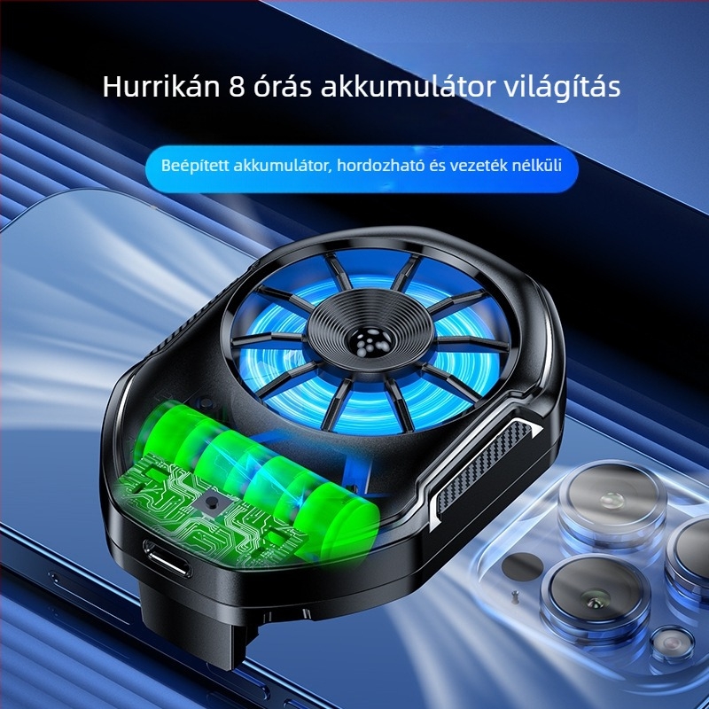 Fs21 Mobiltelefon hűtő levegőhűtéses - 5V tápellátás, Type-C interfész, 80 g, ABS+Metal