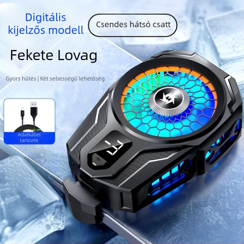 Mobiltelefon hűtő hátlapi klipszel, modell SL16, félvezető hűtés, kettős sebességű hőmérséklet-szabályozás, 10W, 60g, műanyag ház, Port C interfész, játékhoz