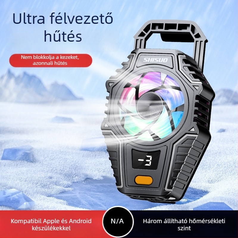 Shisuo termoelelektromos hátsó klipsz hűtő mobiltelefonokra és tabletekhez — Modell X1-pro