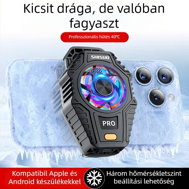 Shisuo termoelelektromos hátsó klipsz hűtő mobiltelefonokra és tabletekhez — Modell X1-pro