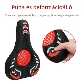 Kerékpár nyeregfedél – puha szilikon és hab, AZT-05, hegyikerékpárokhoz