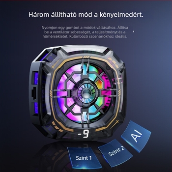 P71 mobiltelefon hűtő - 15W, Type-C interfész, Anyagok: műanyag, fém, kerámia, Súly: 63 g