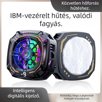 P71 mobiltelefon hűtő - 15W, Type-C interfész, Anyagok: műanyag, fém, kerámia, Súly: 63 g
