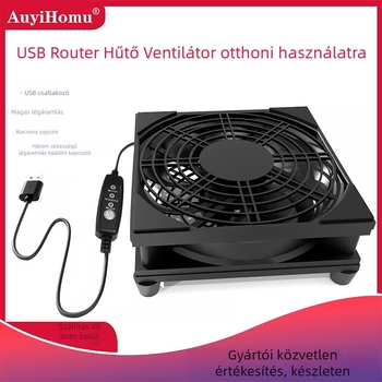 Router hűtőventilátor, ABS, olajcsapágy, 1500 RPM, csendes működés