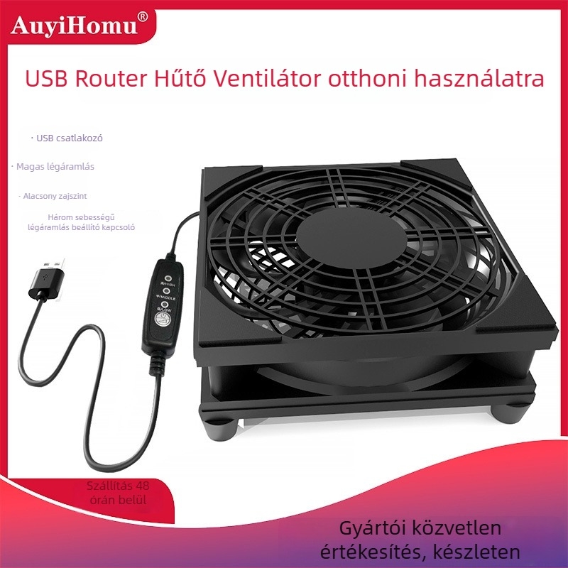 Router hűtőventilátor, ABS, olajcsapágy, 1500 RPM, csendes működés