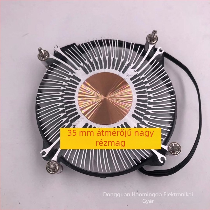 CPU hűtő radiátor – réz- és alumínium ötvözet, hidraulikus csapágy, 2500 rpm, 20 dB, kompatibil Intel LGA1700