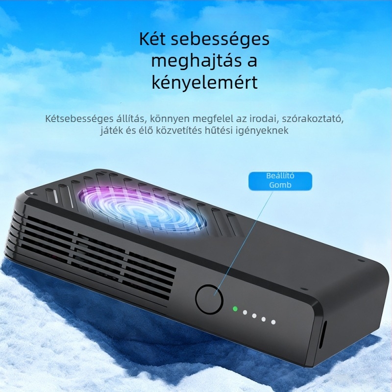 Félvezető mobiltelefon hűtő beépített 4000 mAh-s akkumulátorral, súlya 158,5 g, kompatibilis iPhone 12–16