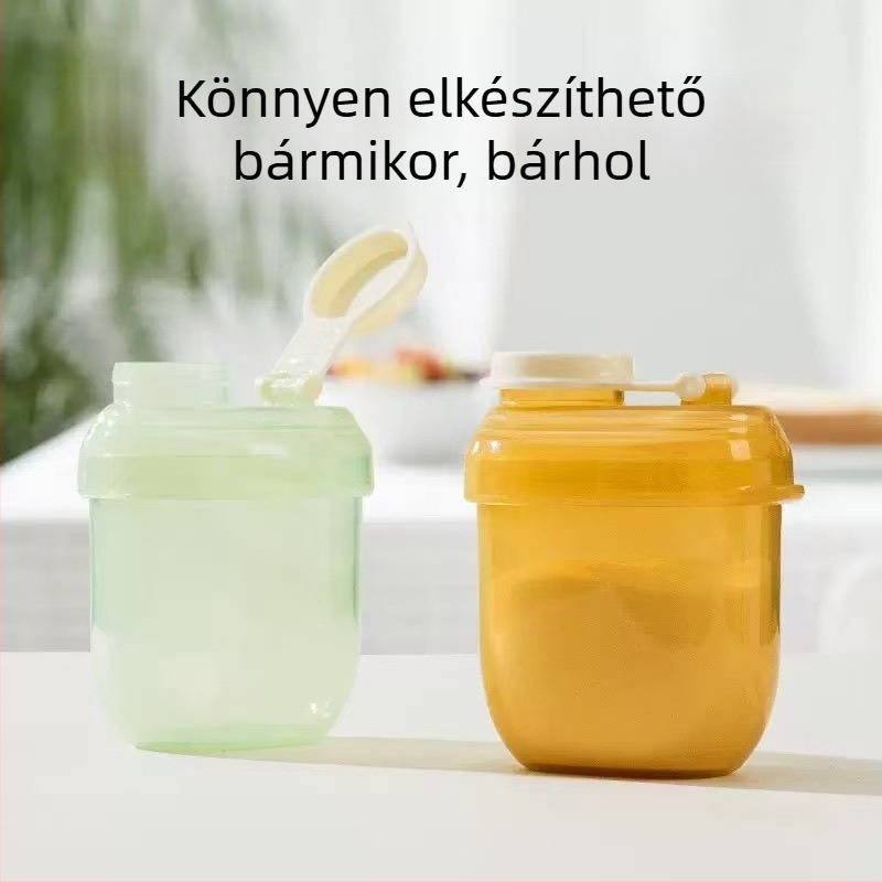 Dijin hordozható osztott tejpor doboz egy étkezésre, nedvességálló tárolás, 0–1 éveseknek