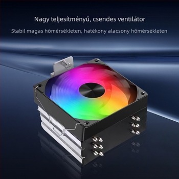 Magic Space X600 processzorhűtő 6 hőcsővel, 12 cm ARGB PWM ventilátorral, kompatibil LGA1200/1700 és AM4/AM5 tartóval