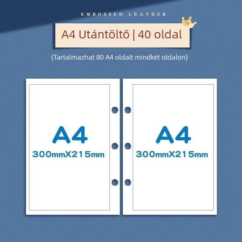 Bizonyítványgyűjtemény könyv – bőrhatású felület, 40 oldal, logó nélkül, ajándék gyerekeknek és osztálytársaknak