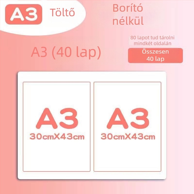 Bizonyítványgyűjtemény könyv – bőrhatású felület, 40 oldal, logó nélkül, ajándék gyerekeknek és osztálytársaknak