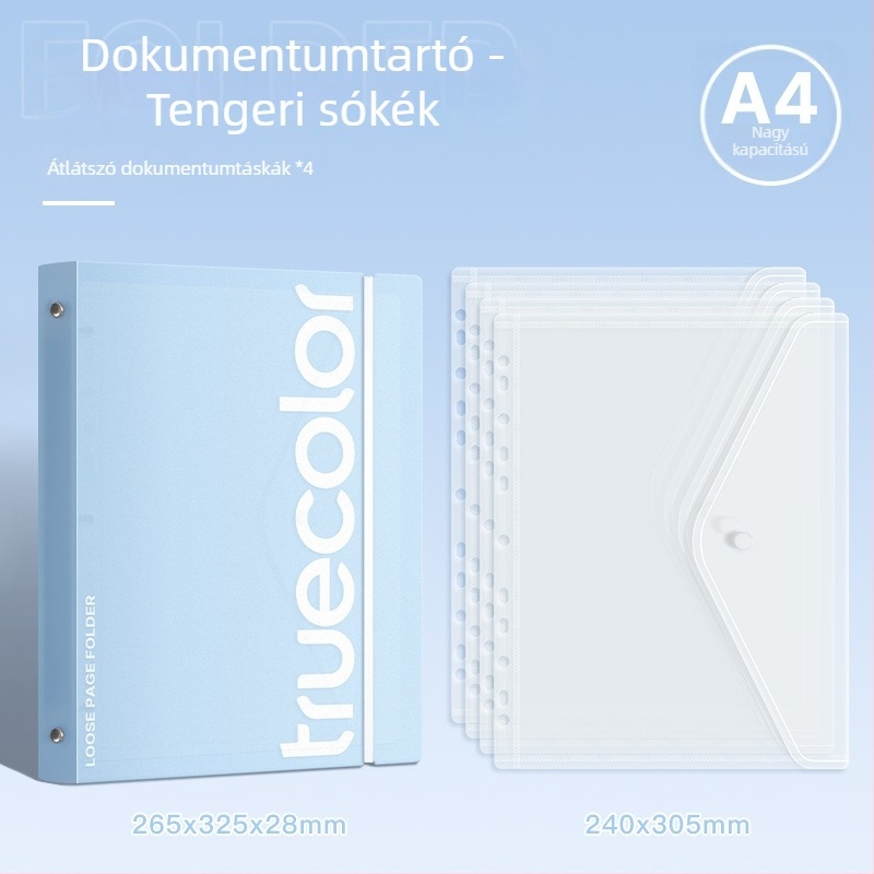 Dokumentum mappa (Binder) – Truecolor információs mappa, műanyag kivitel, logónyomtatás nem lehetséges
