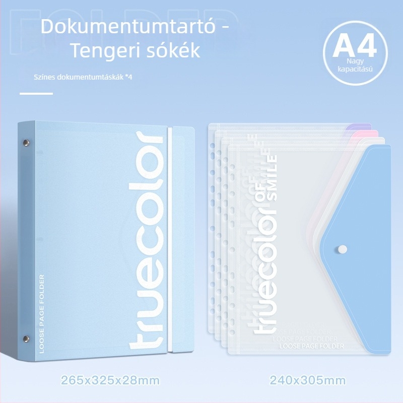 Dokumentum mappa (Binder) – Truecolor információs mappa, műanyag kivitel, logónyomtatás nem lehetséges
