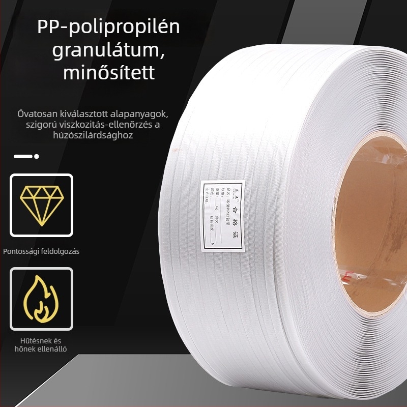 PP átlátszó csomagoló szalag logisztikához és háztartási gépekhez | automata és félautomata gépekhez | szakítószilárdság 100 kg